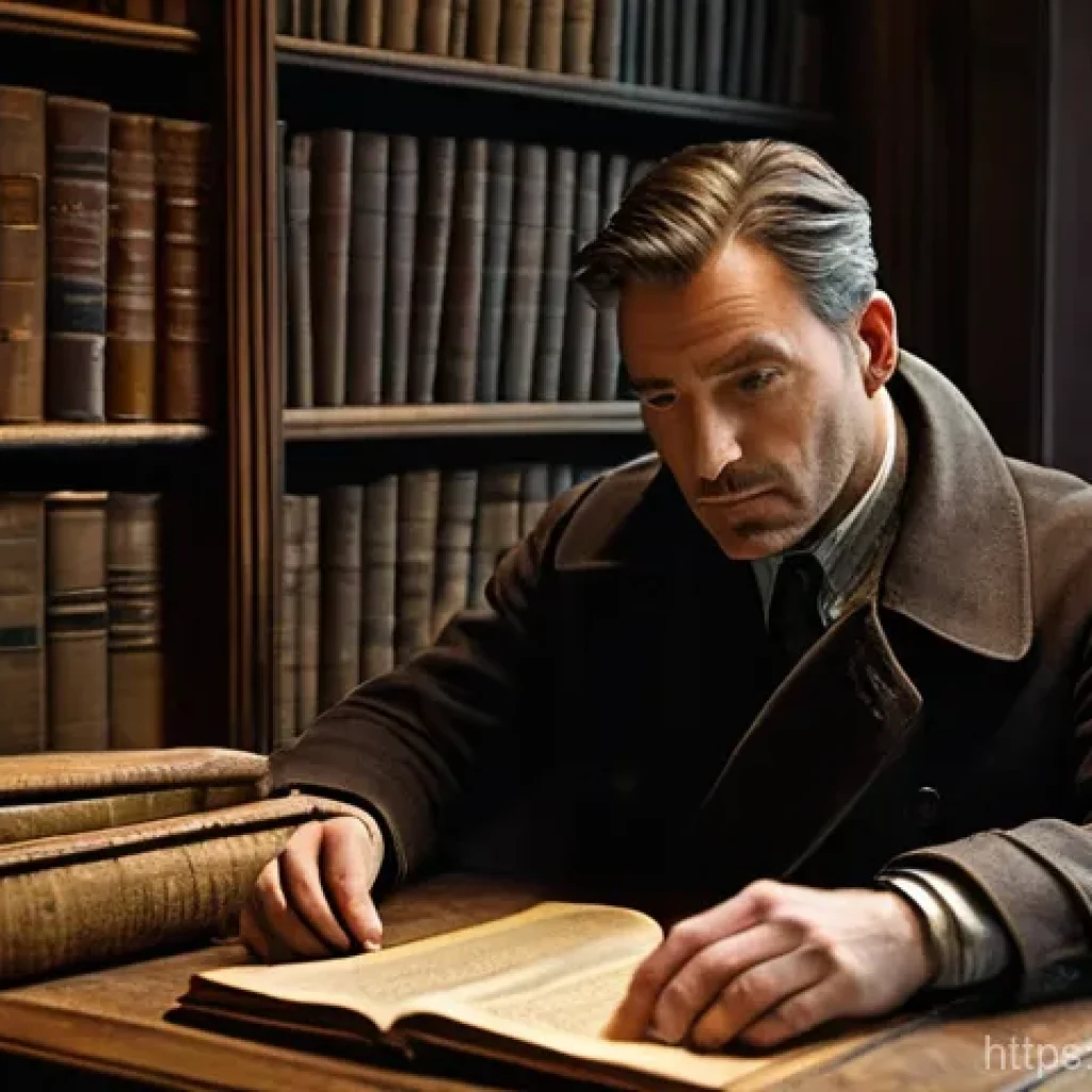 미스터리 소설 분석 - **Prompt:** A discerning male detective, mid-40s, with a thoughtful expression, meticulously examine...