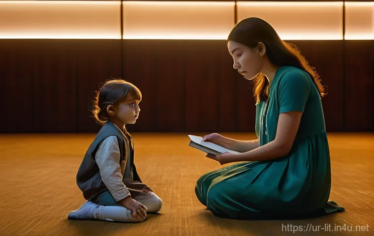 디스토피아 문학 - **Environmental Ruin and Stark Social Divide**
    An urban landscape sharply divided by a massive, ...