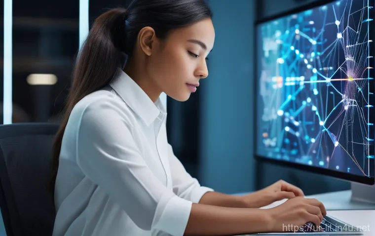 서사 구조와 시간성 - **Prompt: "A vibrant and modern co-working space bathed in warm natural light. In the foreground, a ...