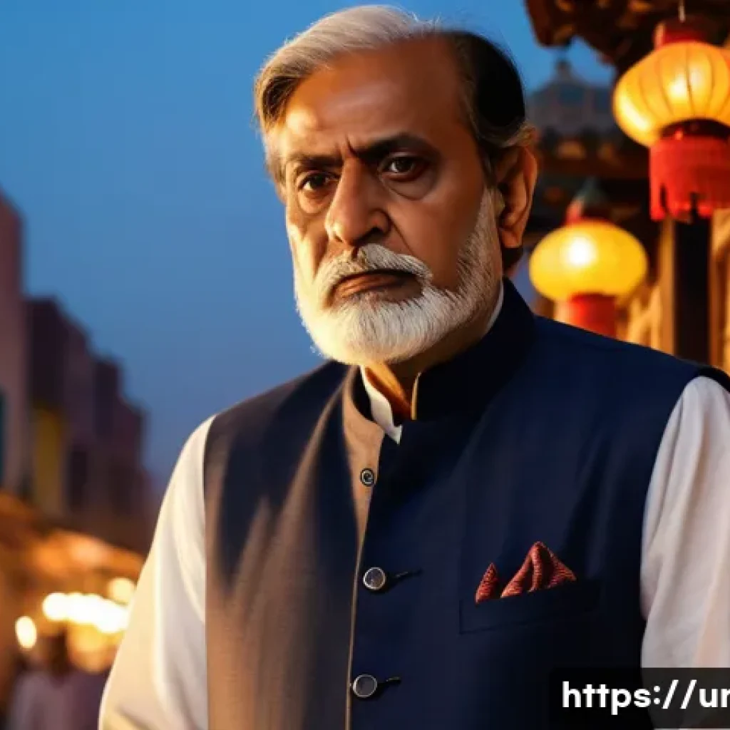 소설 창작 기법 - A deeply expressive portrait of a complex Urdu literary character, a middle-aged man with thoughtful...